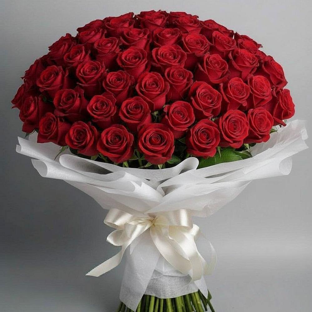 Букет 101 Красная роза Блэк Мэджик в Донском Ставропольского края