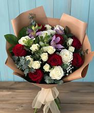 Букет цветов из:  Розы и Альстромерии в Донском Ставропольского края