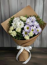 Букет цветов из:  Хризантемы и Розы в Донском Ставропольского края