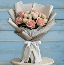 Букет цветов из:  Розы #REPLACE_PRED# Донском Ставропольского края