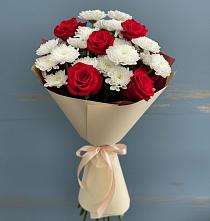 Букет цветов из:  Розы и Хризантемы в Донском Ставропольского края
