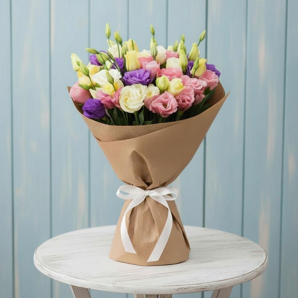 Букет цветов из: Лизиантусы в Донском Ставропольского края