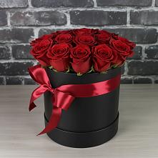 Цветочная композиция из Розы в шляпной коробке #REPLACE_PRED# Донском Ставропольского края