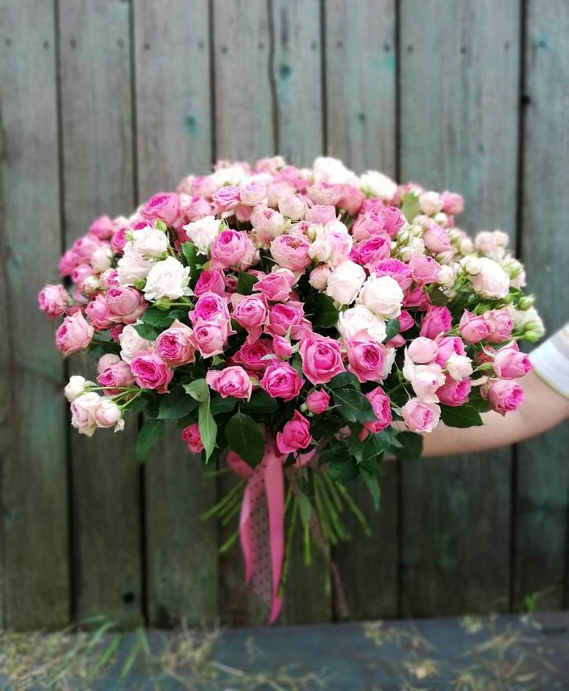 Букет Розовые кустовые розы Натали и Лав Лидия в Донском Ставропольского края