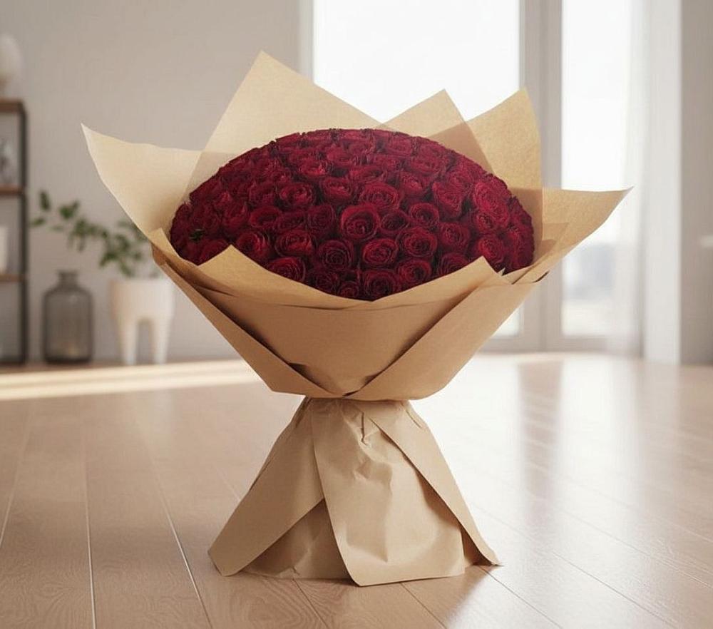 Букет 101 Красная роза в Донском Ставропольского края