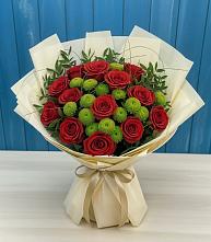 Букет цветов из:  Розы и Хризантемы в Донском Ставропольского края