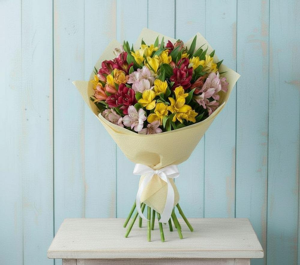 Букет цветов из: Альстромерии в Донском Ставропольского края