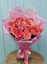 Букет 15 Розовых роз Равель в Донском Ставропольского края