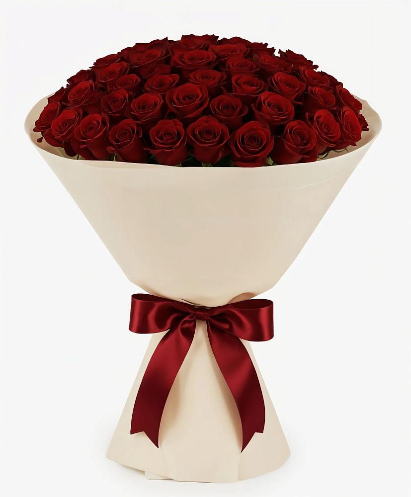 Букет 101 Бордовая роза Блэк Бакарра в Донском Ставропольского края