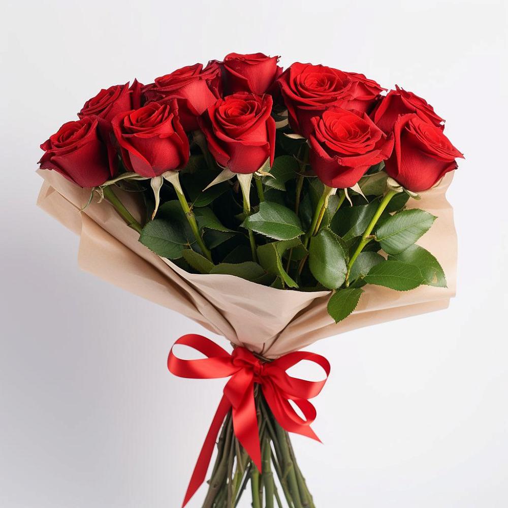 Букет 11 Красных роз Эдлесс Лав в Донском Ставропольского края