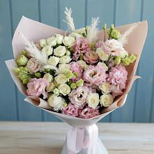 Букет цветов из:  Альстромерии и Розы в Донском Ставропольского края